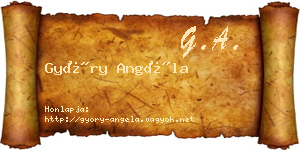 Győry Angéla névjegykártya